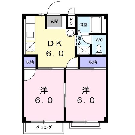 グリーンゲイブルスの物件間取画像